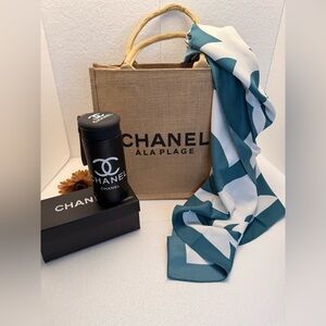 GWP - Chanel À La Plage Jute Tote Bag - Beige with Rope Handles